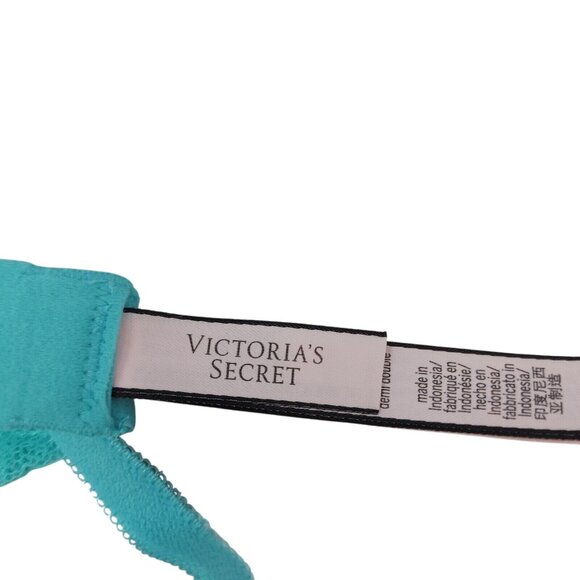 Victoria's Secret Dream Angels Push-Up Bra Size 32D Green - Picture 6 of 9